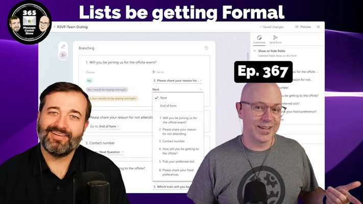 Microsoft Lists be getting all formal | Ep 367